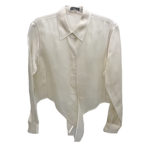 Emanuel Ungaro Cream Whipstitched Blouse